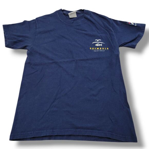 Vintage T-Shirt Size Small One World America's Cup 2003 Seattle Yacht Club Shirt - Picture 1 of 8